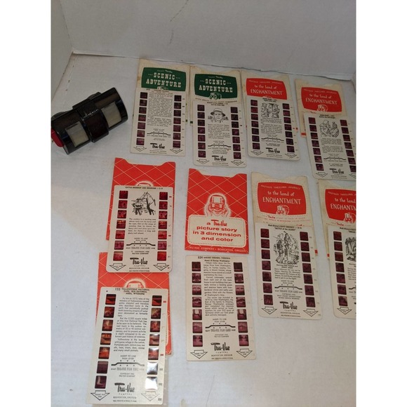 Vintage 1956 Tru-Vue View Master Bake Lite Slides Disney Robin Hood Davy Crocket - Picture 1 of 8